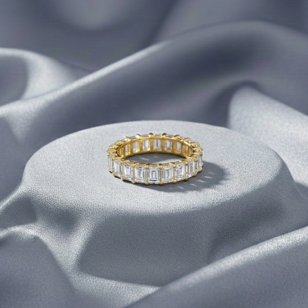 Cubic Ring Gold