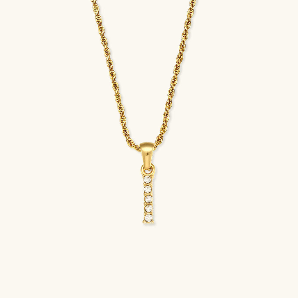 Maeve Letter Initial Diamond Necklace