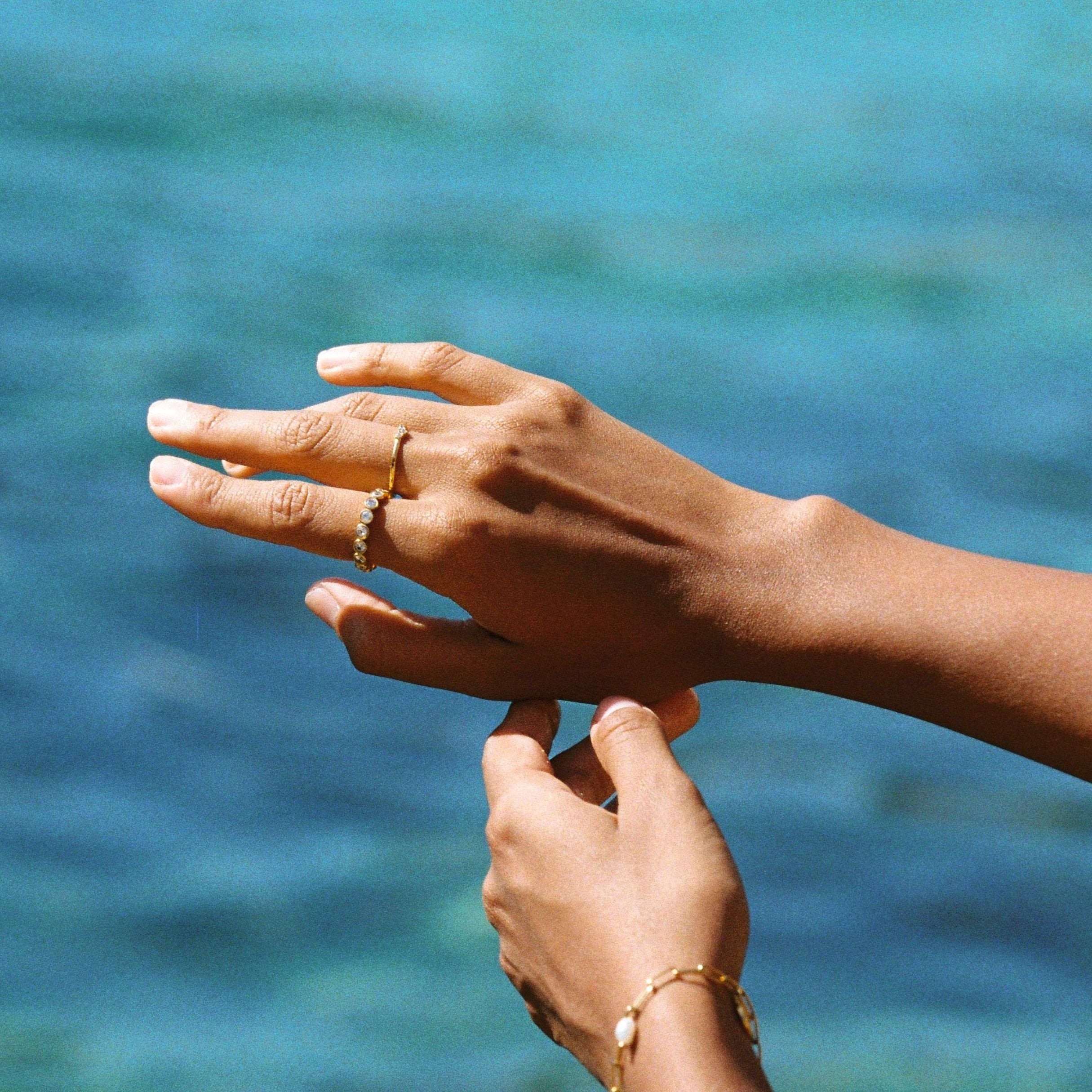 Beaded Sparkly Ring
