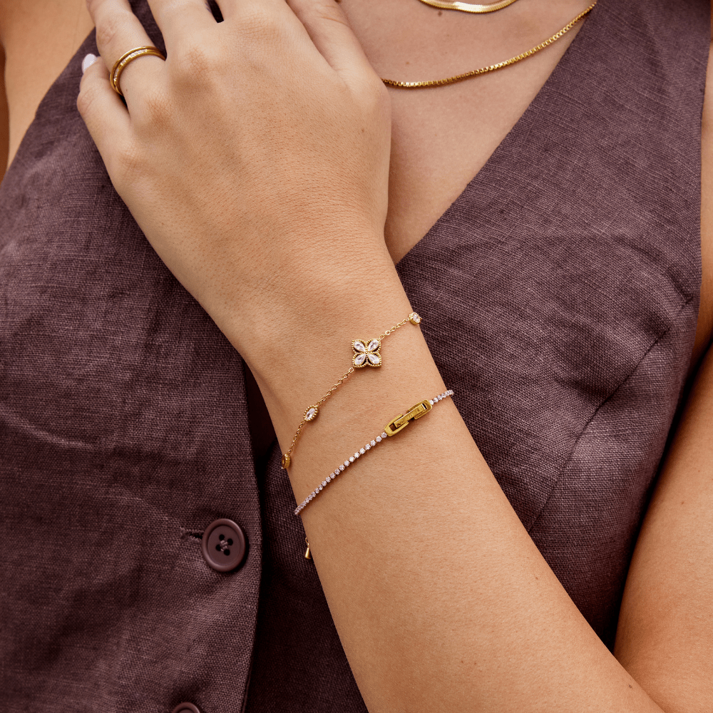 Clover | Crystal Bracelet