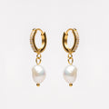 Freshwater Pearl Hoop Earrings