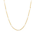 Dainty Gold Pearl Choker