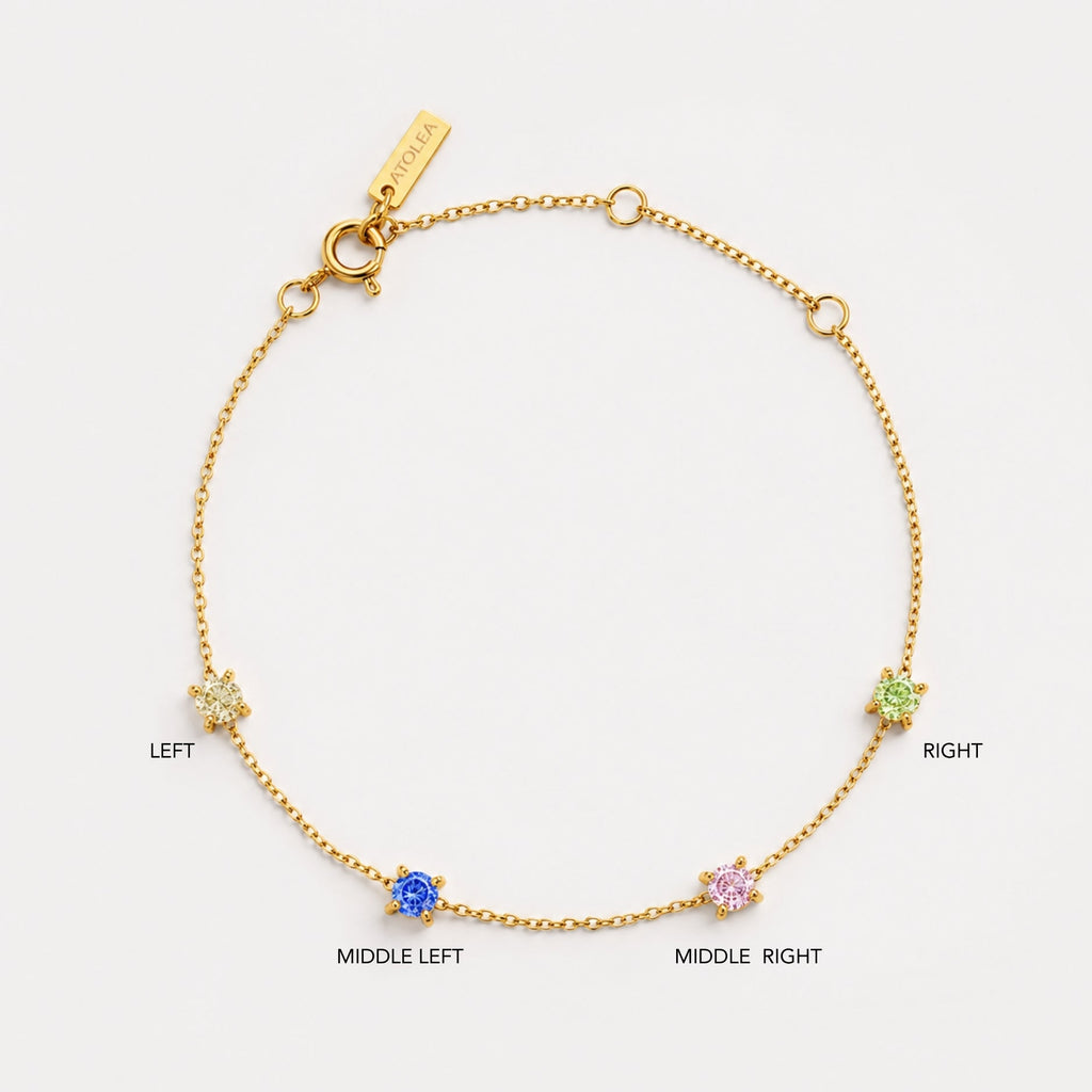 Custom Birthstone Bracelet