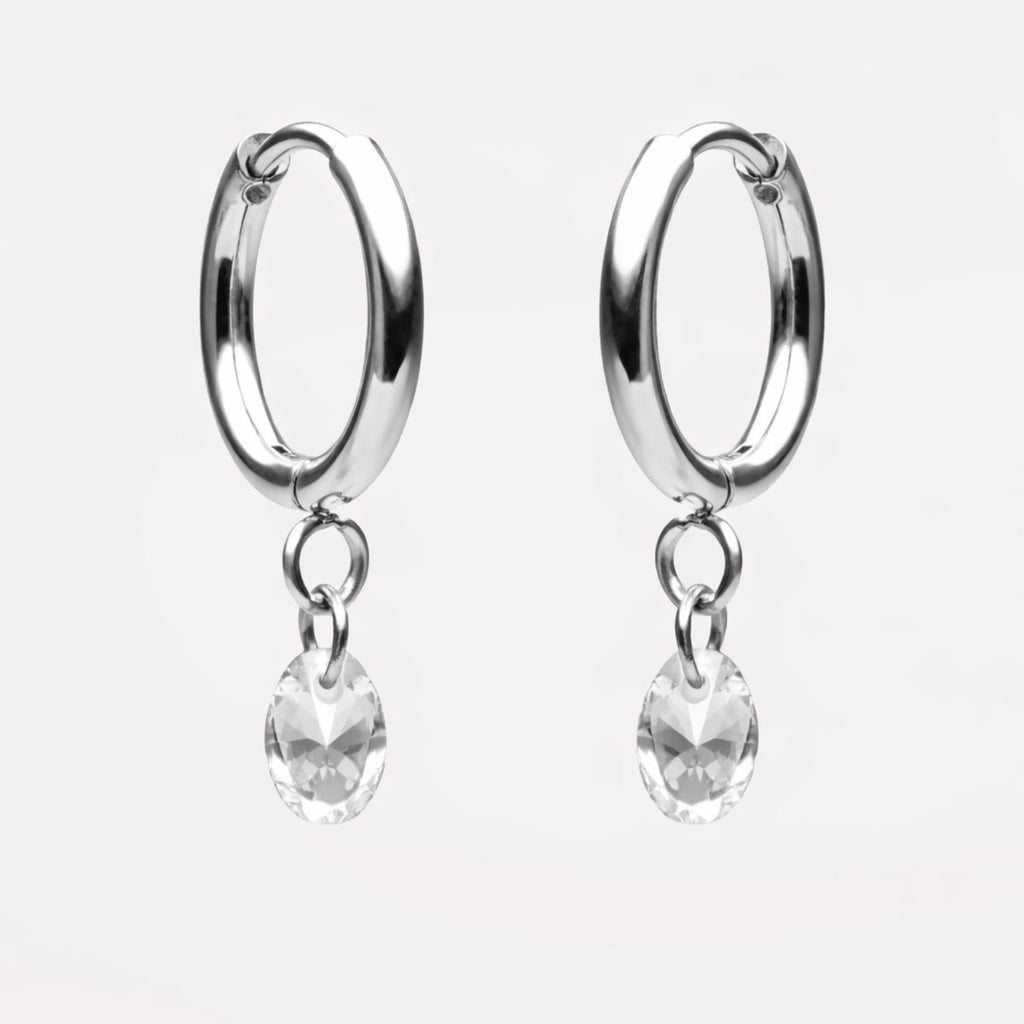 Rosé Drop Earrings