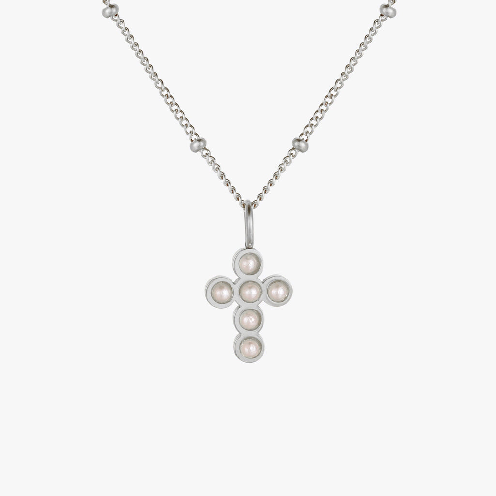 Pearl Cross Necklace