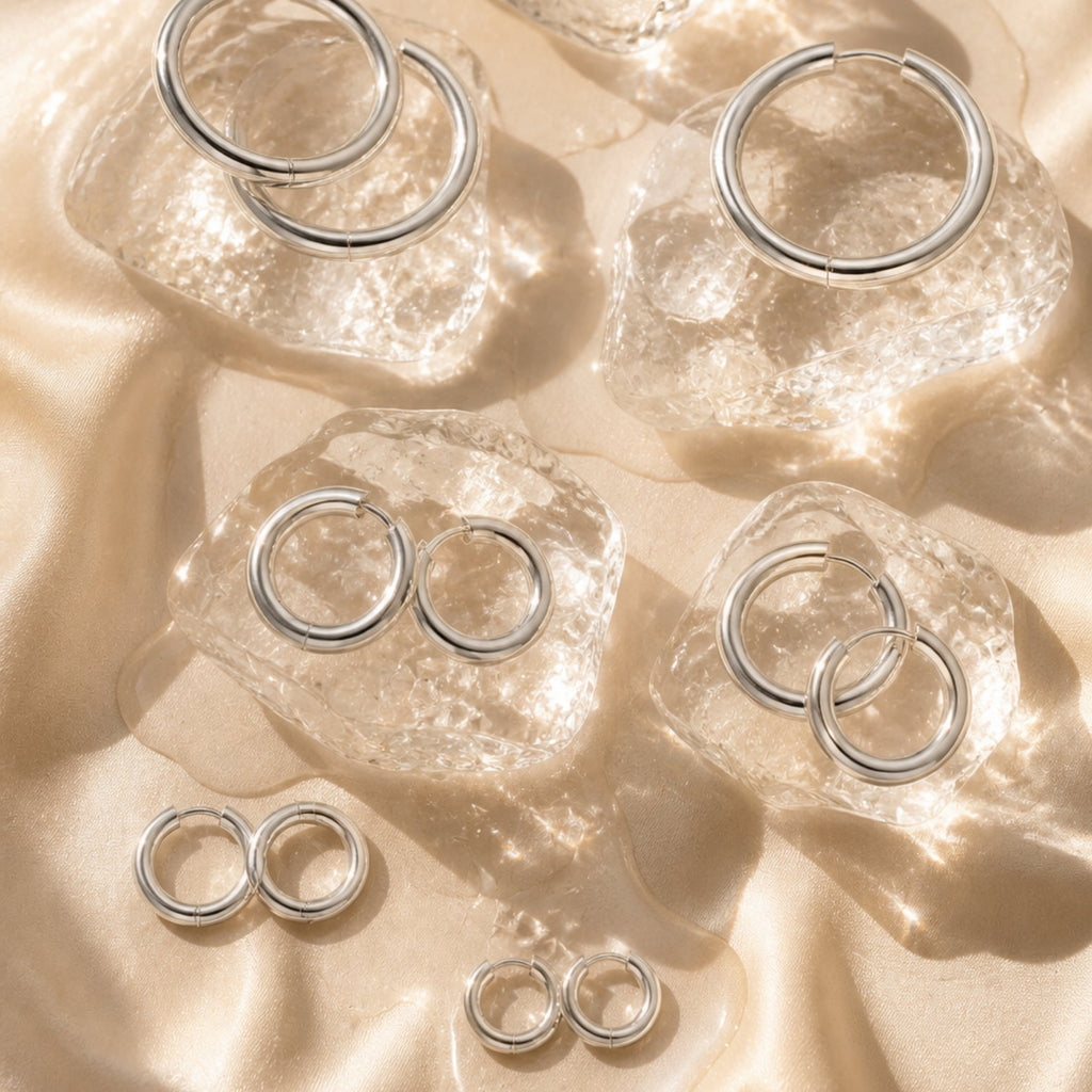 Thick Hoop Earrings