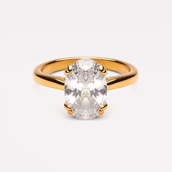 Oval Solitaire Ring